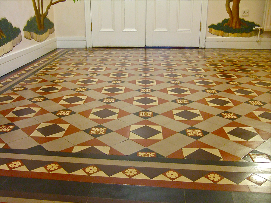 Victorian geometric tiles