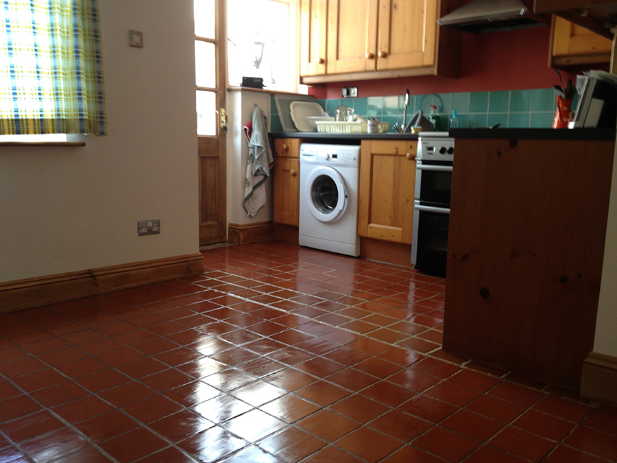 Quarry floor tiles