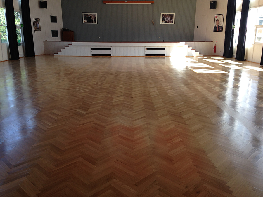 Water damaged parquet floor replaced in Nottingham