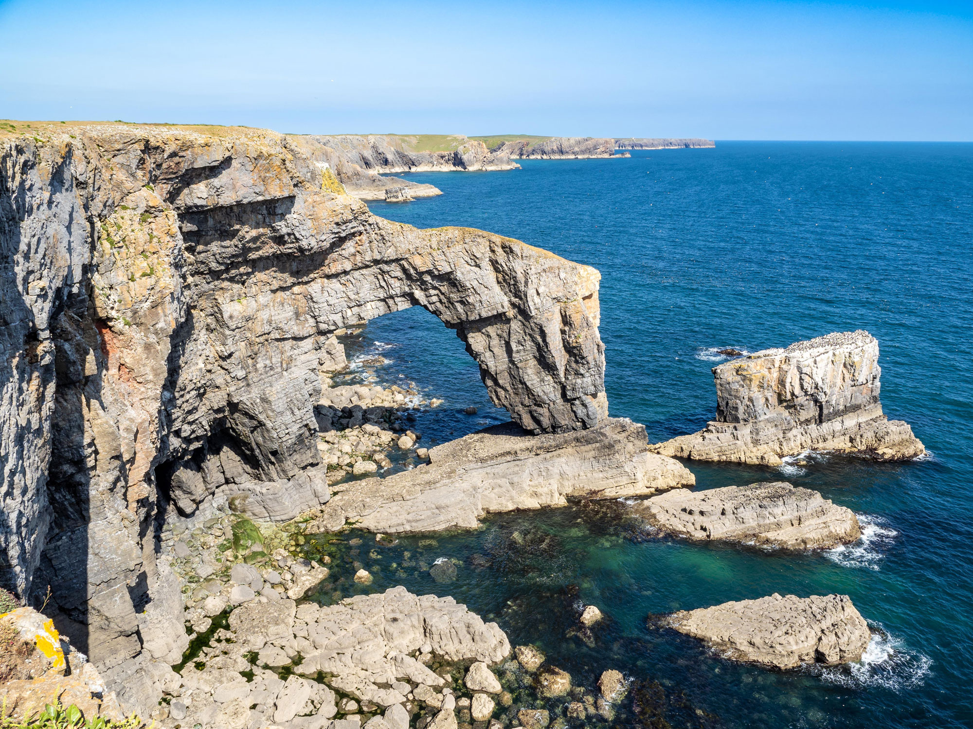 Green Bridge of Wales Pembrokeshire South Towns & Villages