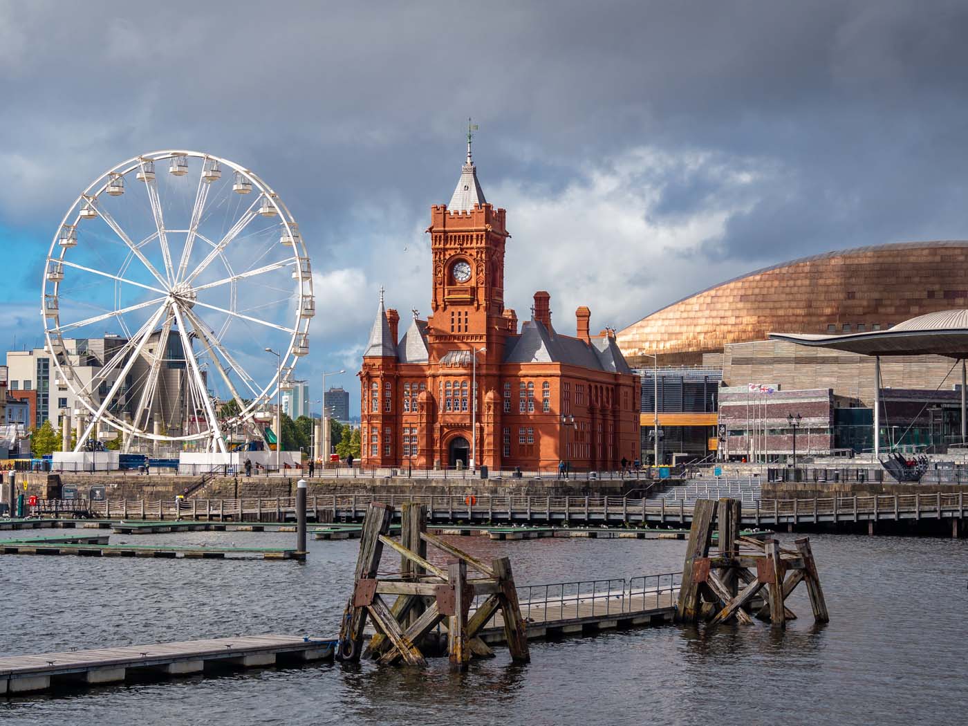 Cardiff Bay, Cardiff, Wales. Late afternoon in Cardiff Bay with