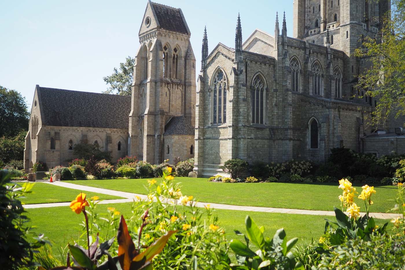 The buildings and the grounds are beautiful at the Bryn Athyn Ca